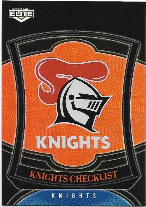 2023 Nrl Elite Silver Special Parallel (P073) Checklist Knights