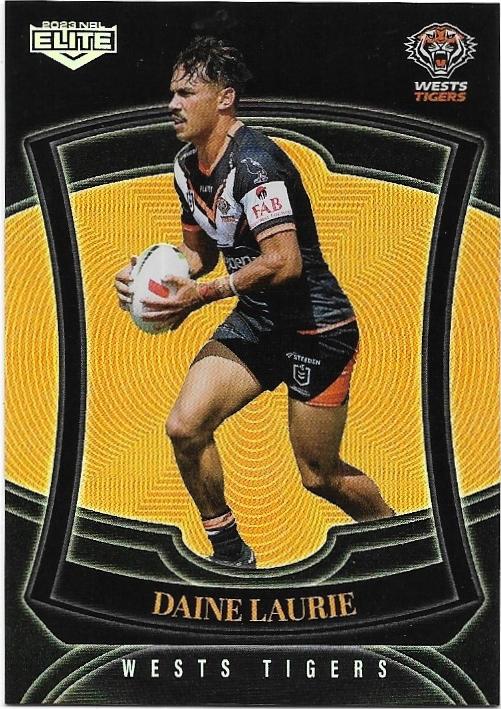 2023 Nrl Elite Silver Special Parallel (P150) Daine Laurie Wests Tigers