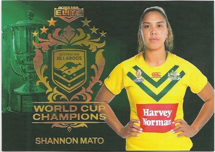 2023 Nrl Elite World Cup Champions (WCC31) Shannon Mato