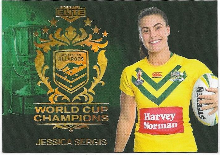 2023 Nrl Elite World Cup Champions (WCC34) Jessica Sergis Jillaroos