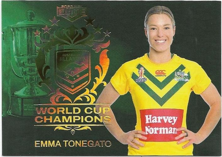 2023 Nrl Elite World Cup Champions (WCC36) Emma Tonegato Jillaroos