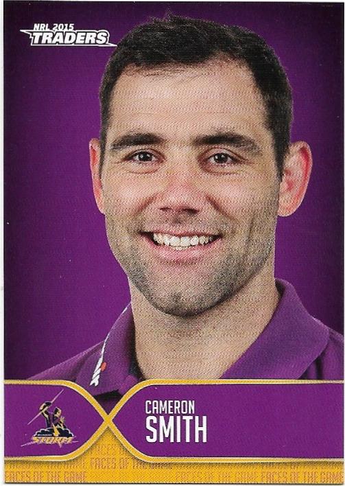 2015 Nrl Traders Faces Of The Game (FOTG21) Cameron Smith Storm
