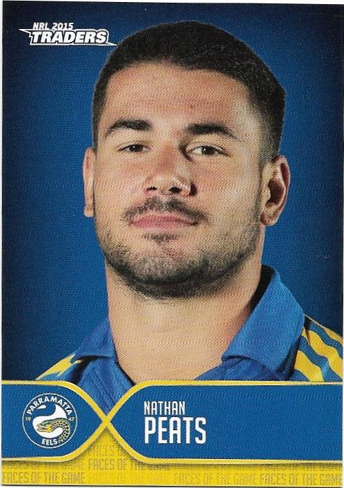 2015 Nrl Traders Faces Of The Game (FOTG27) Nathan Peats Eels