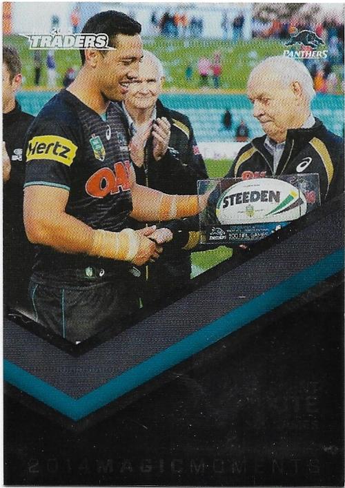 2015 Nrl Traders Magic Moments (STR19) Brent Kite Panthers