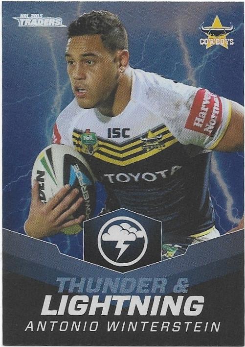 2015 Nrl Traders Thunder & Lightning (TL8) Antonio Winterstein Cowboys
