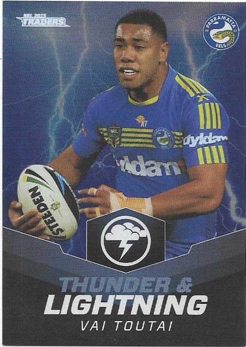2015 Nrl Traders Thunder & Lightning (TL18) Vai Toutai Eels