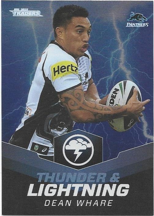 2015 Nrl Traders Thunder & Lightning (TL20) Dean Whare Panthers