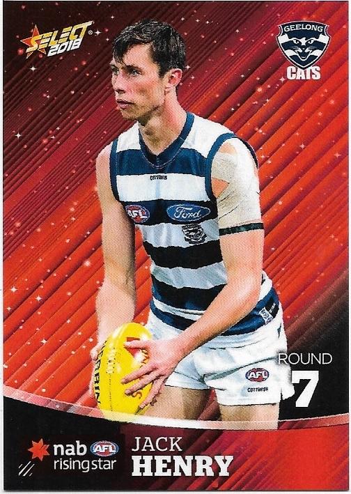 2018 Select Rising Star Hilites (SRS7) Jack Henry Geelong 052/139