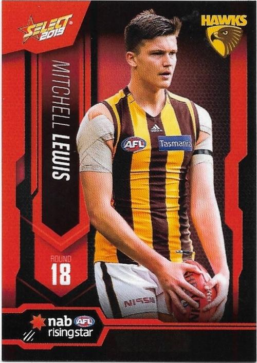 2019 Select Rising Star Hilites (SRS18) Mitchell Lewis Hawthorn 118/146