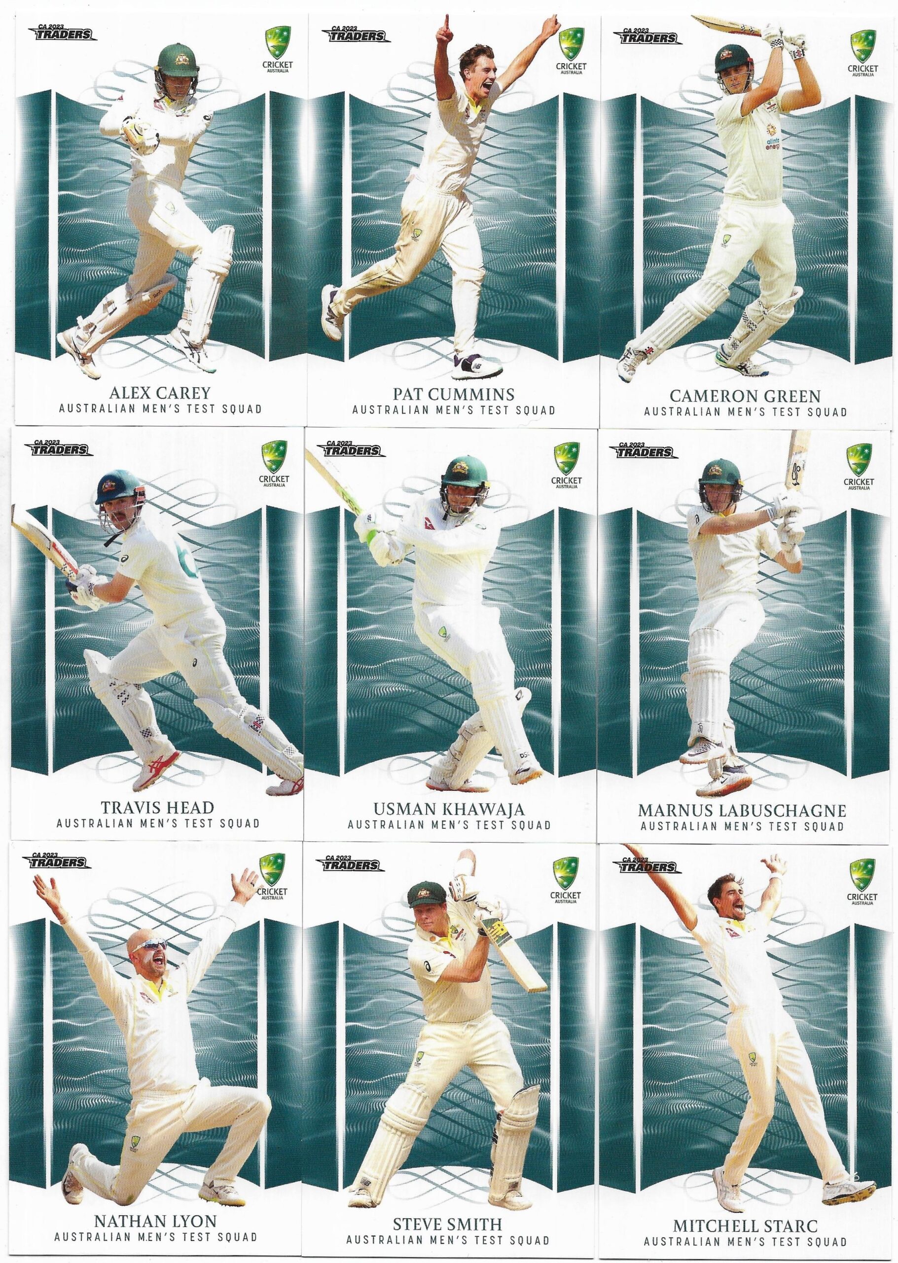 2023/24 Cricket Traders Base Team Set – Australian Men’s Test Squad