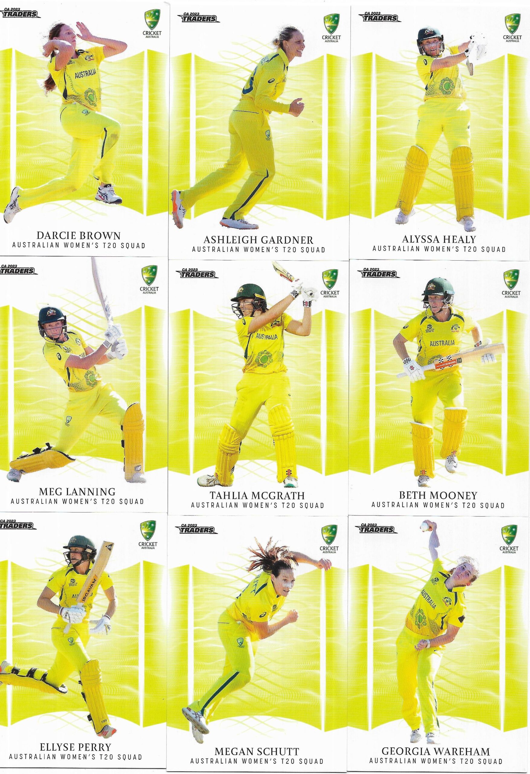 2023/24 Cricket Traders Base Team Set – Australian Women’s T20 Squad