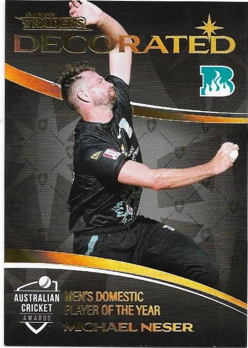 2023/24 Cricket Traders Luxe Decorated (D12) Michael Neser Australia