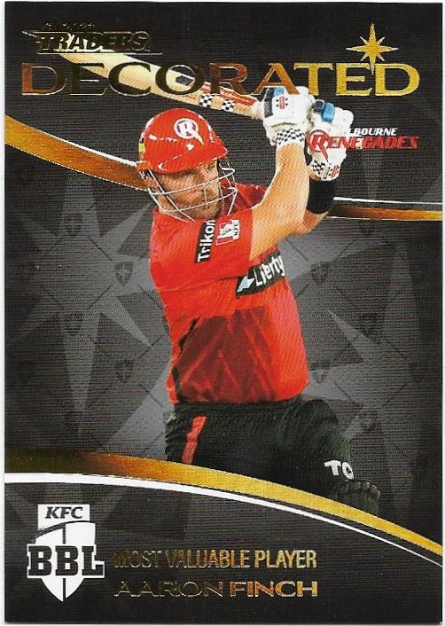 2023/24 Cricket Traders Luxe Decorated (D22) Aaron Finch Renegades