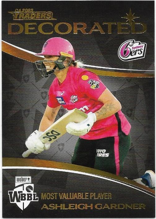 2023/24 Cricket Traders Luxe Decorated (D27) Ashleigh Gardner Sixers