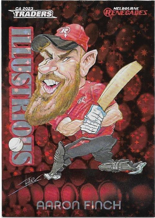 2023/24 Cricket Traders Luxe Illustrious Luxe Parallel (IC04) Aaron Finch Renegades