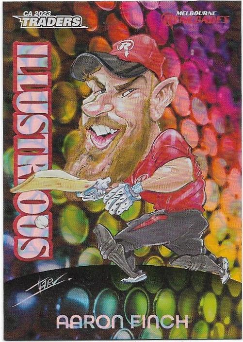 2023/24 Cricket Traders Luxe Illustrious (I04) Aaron Finch Renegades