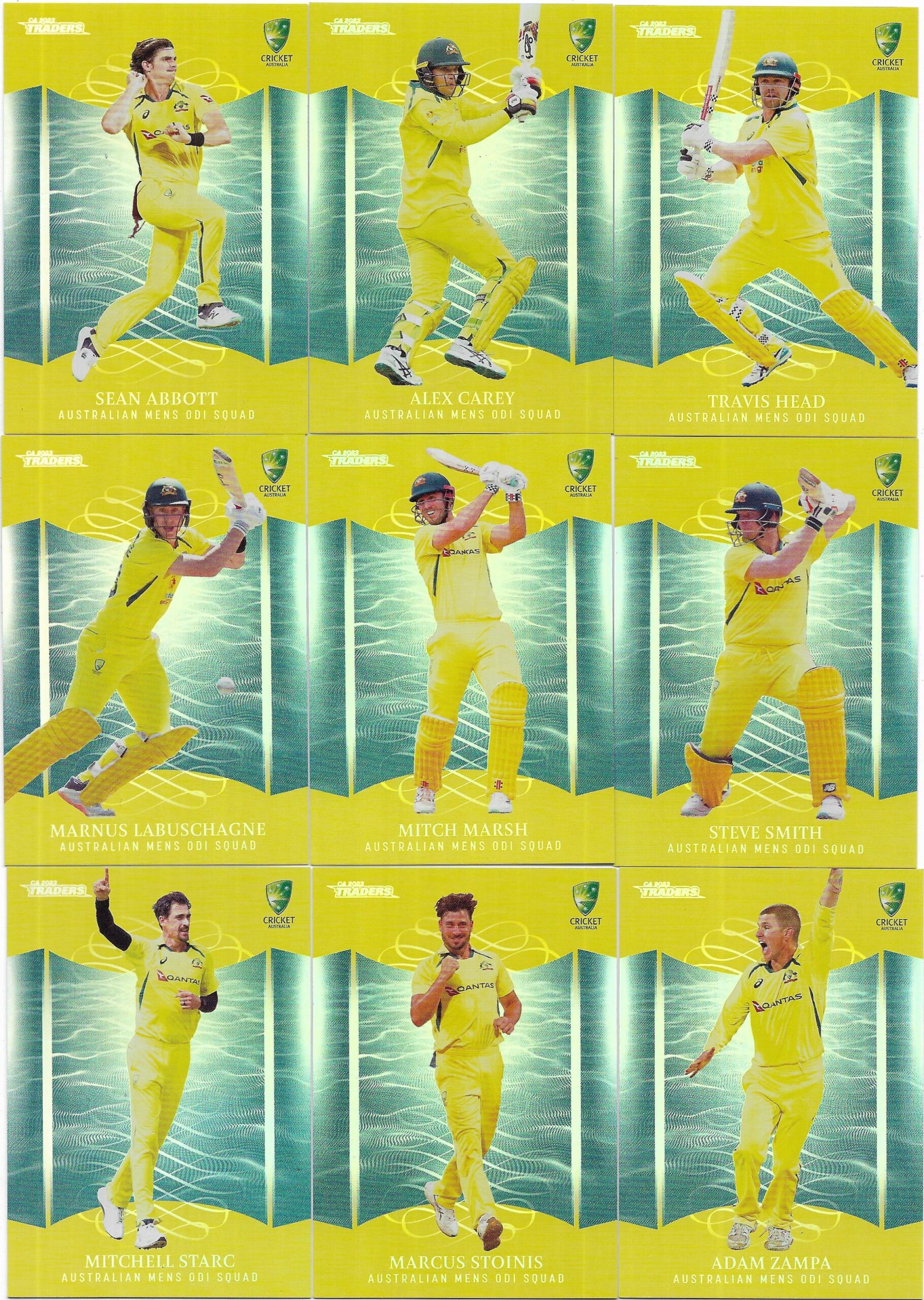 2023/24 Cricket Traders Special Parallel Team Set – Australian Men’s ODI Squad