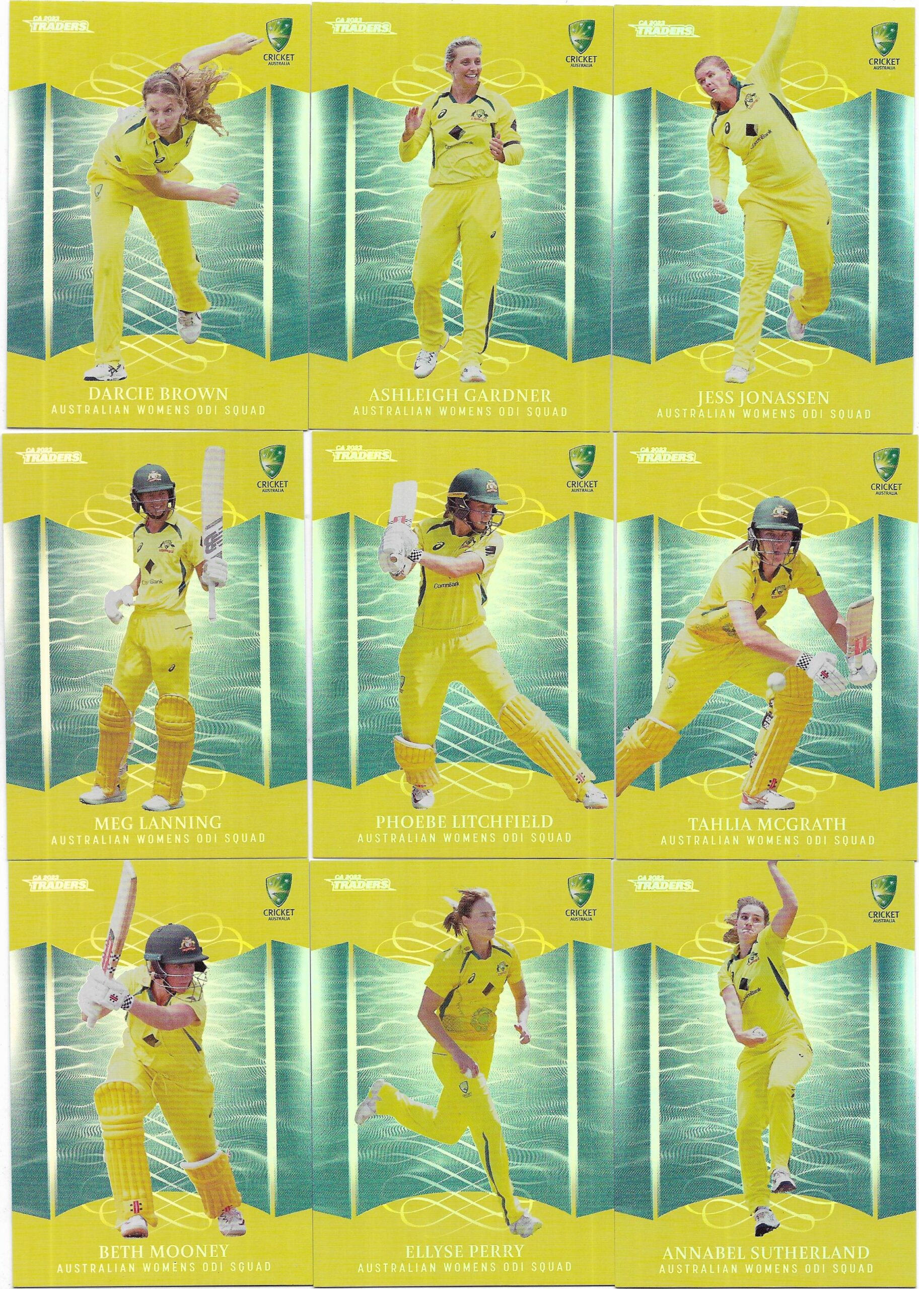 2023/24 Cricket Traders Special Parallel Team Set – Australian Women’s ODI Squad