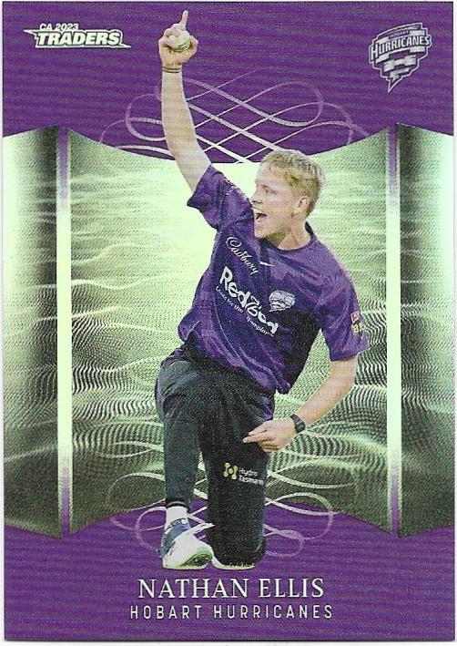 2023/24 Cricket Traders Luxe Silver Special Parallel (P081) Nathan Ellis Hurricanes
