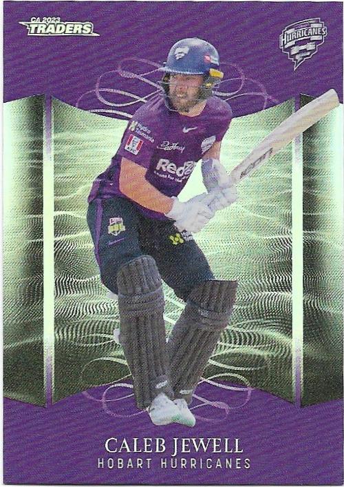2023/24 Cricket Traders Luxe Silver Special Parallel (P082) Caleb Jewell Hurricanes