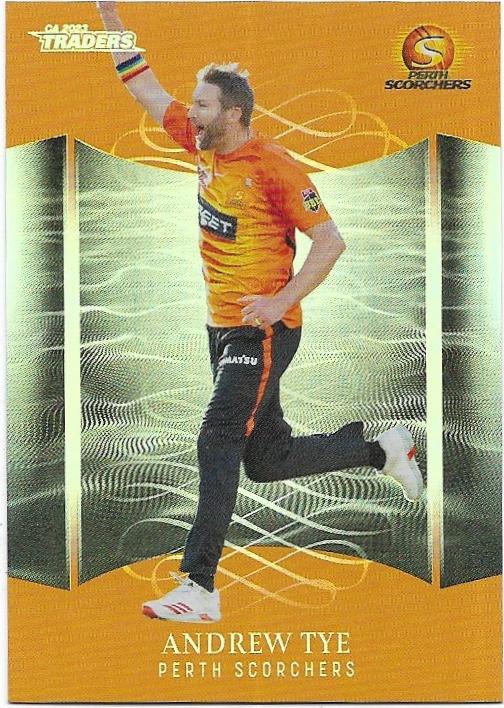 2023/24 Cricket Traders Luxe Silver Special Parallel (P122) Andrew Tye Scorchers