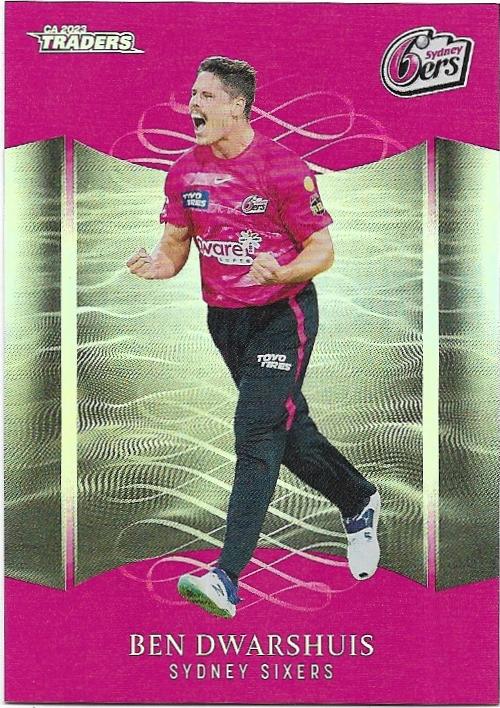 2023/24 Cricket Traders Luxe Silver Special Parallel (P128) Ben Dwarshuis Sixers