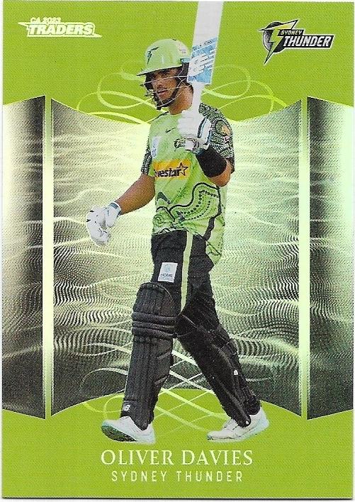 2023/24 Cricket Traders Luxe Silver Special Parallel (P139) Oliver Davies Thunder