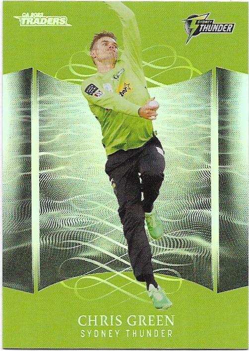 2023/24 Cricket Traders Luxe Silver Special Parallel (P141) Chris Green Thunder