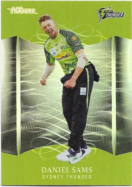 2023/24 Cricket Traders Luxe Silver Special Parallel (P143) Danile Sams Thunder