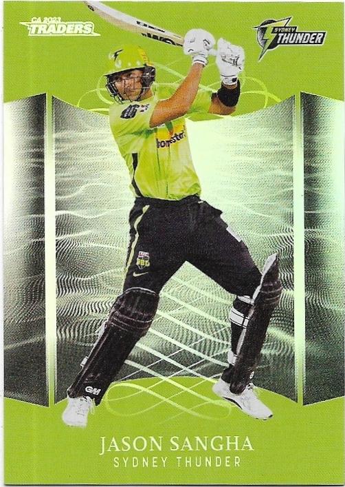 2023/24 Cricket Traders Luxe Silver Special Parallel (P145) Jason Sangha Thunder