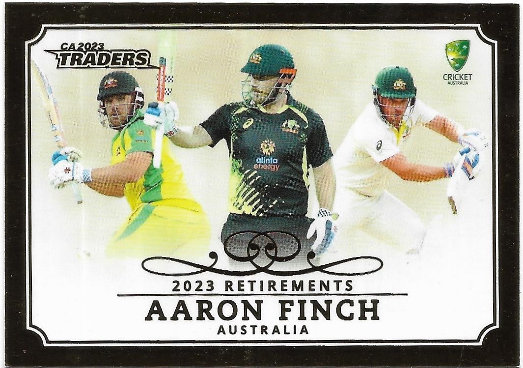 2023/24 Cricket Traders Luxe Retirement Case Card (R02) Aaron Finch 44/70