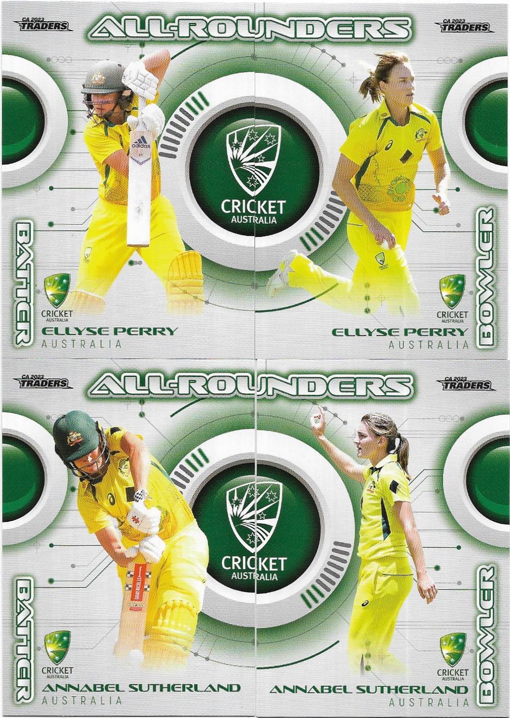 2023/24 Cricket Traders Luxe All Rounders Team Set – Australian Women