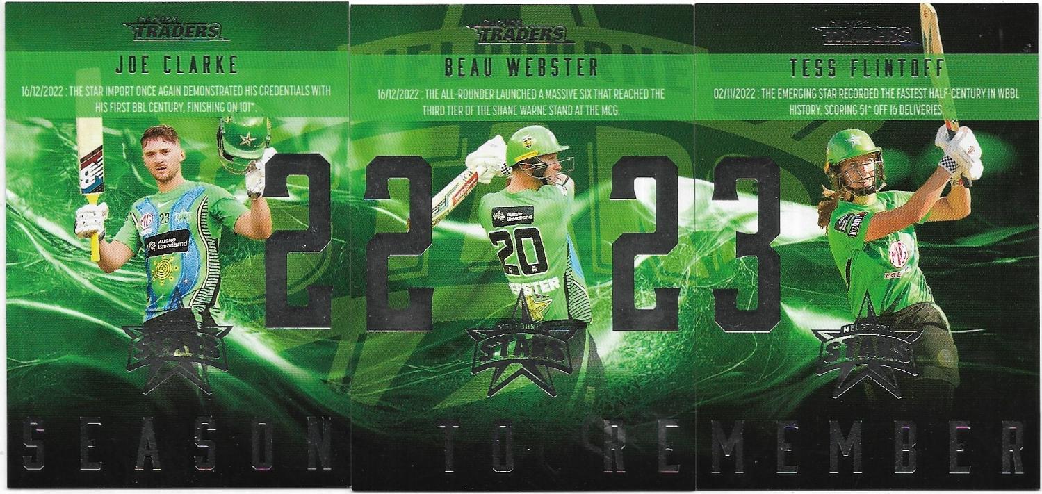 2023/24 Cricket Traders Luxe Season To Remember Team Set – Melbourne Stars