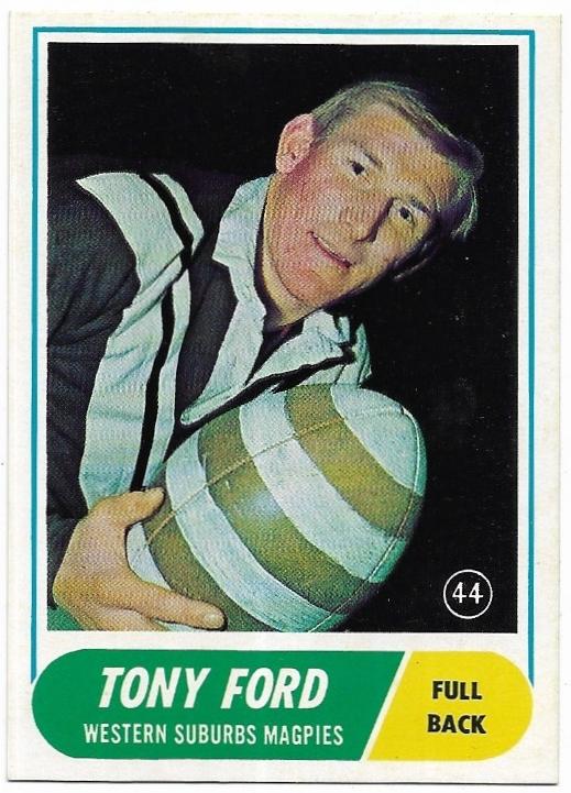 1969 Scanlens Rugby League (44) Tony Ford Magpies
