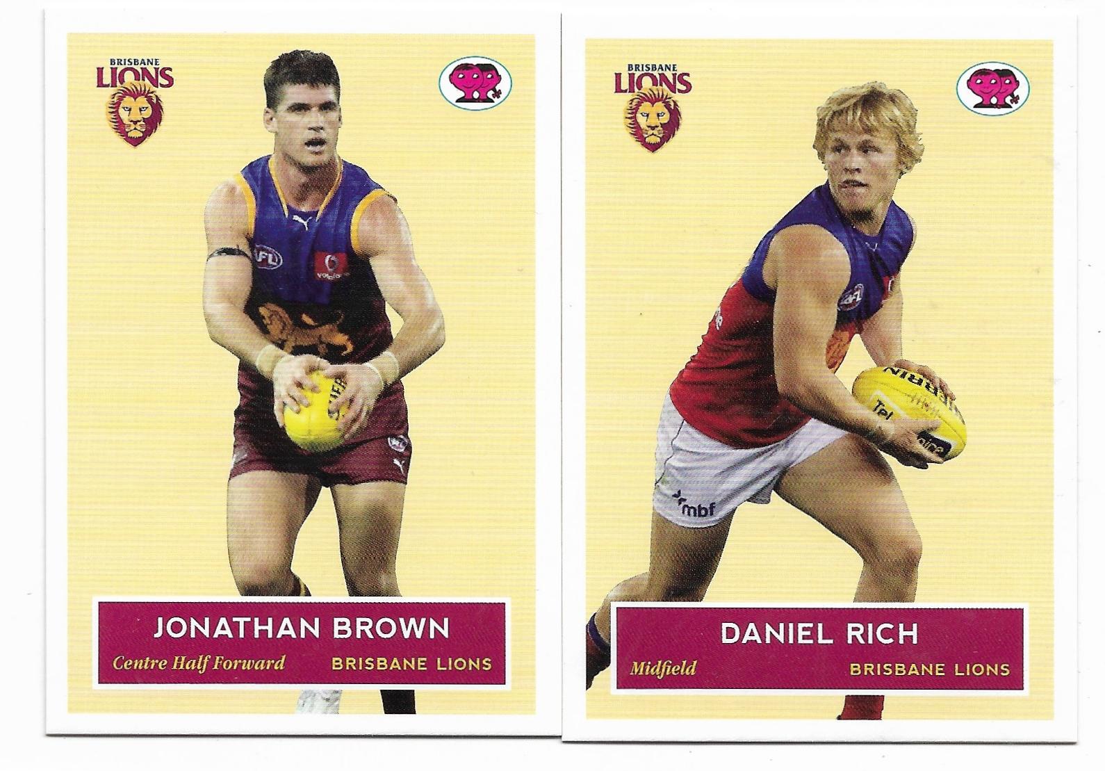 2009 Select Scanlens Retro Brisbane – Jonathan Brown / Daniel Rich 106/400