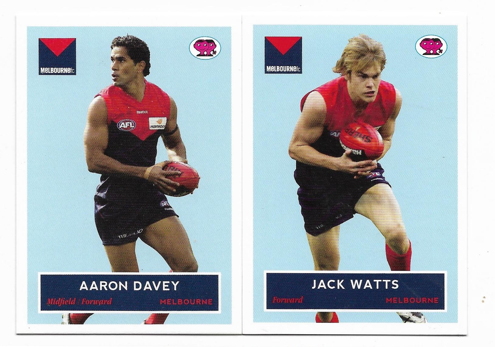 2009 Select Scanlens Retro Melbourne – Aaron Davey / Jack Watts106/400