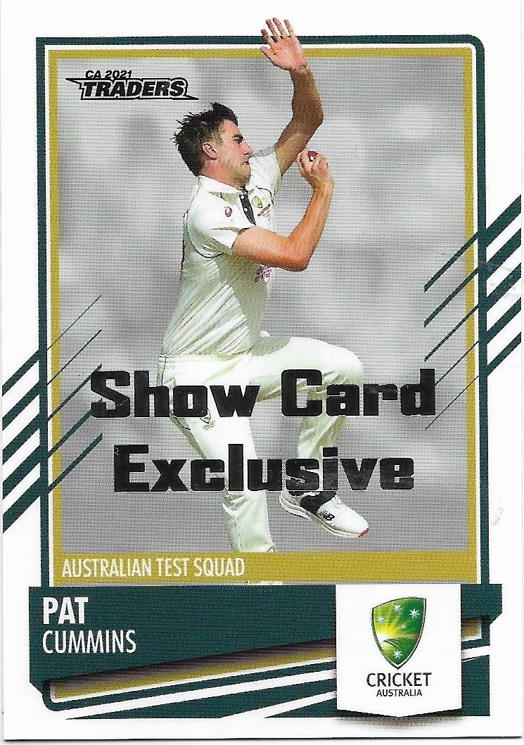 2021 / 22 TLA Cricket Show Card Exclusive (002) Pat Cummins Australia