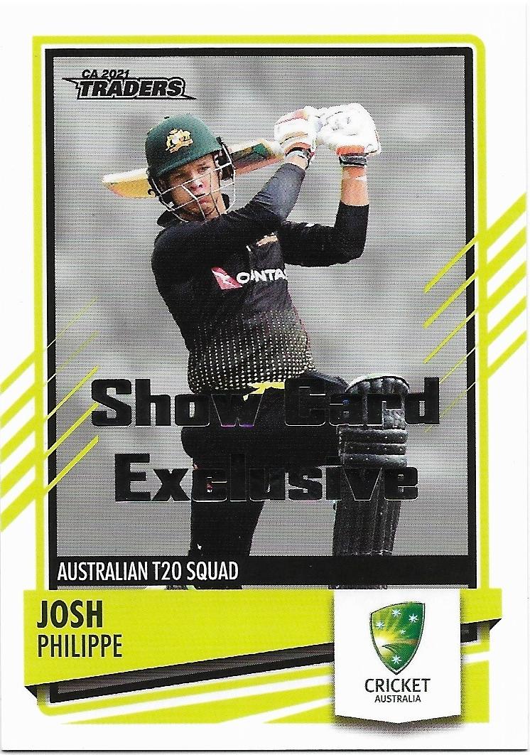2021 / 22 TLA Cricket Show Card Exclusive (035) Josh Philippe Australia