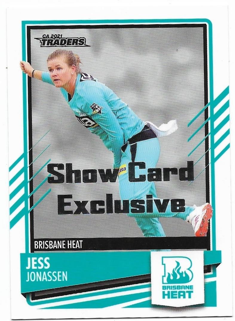 2021 / 22 TLA Cricket Show Card Exclusive (079) Jess Jonassen Heat