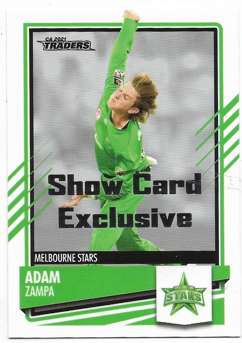 2021 / 22 TLA Cricket Show Card Exclusive (113) Adam Zampa Stars