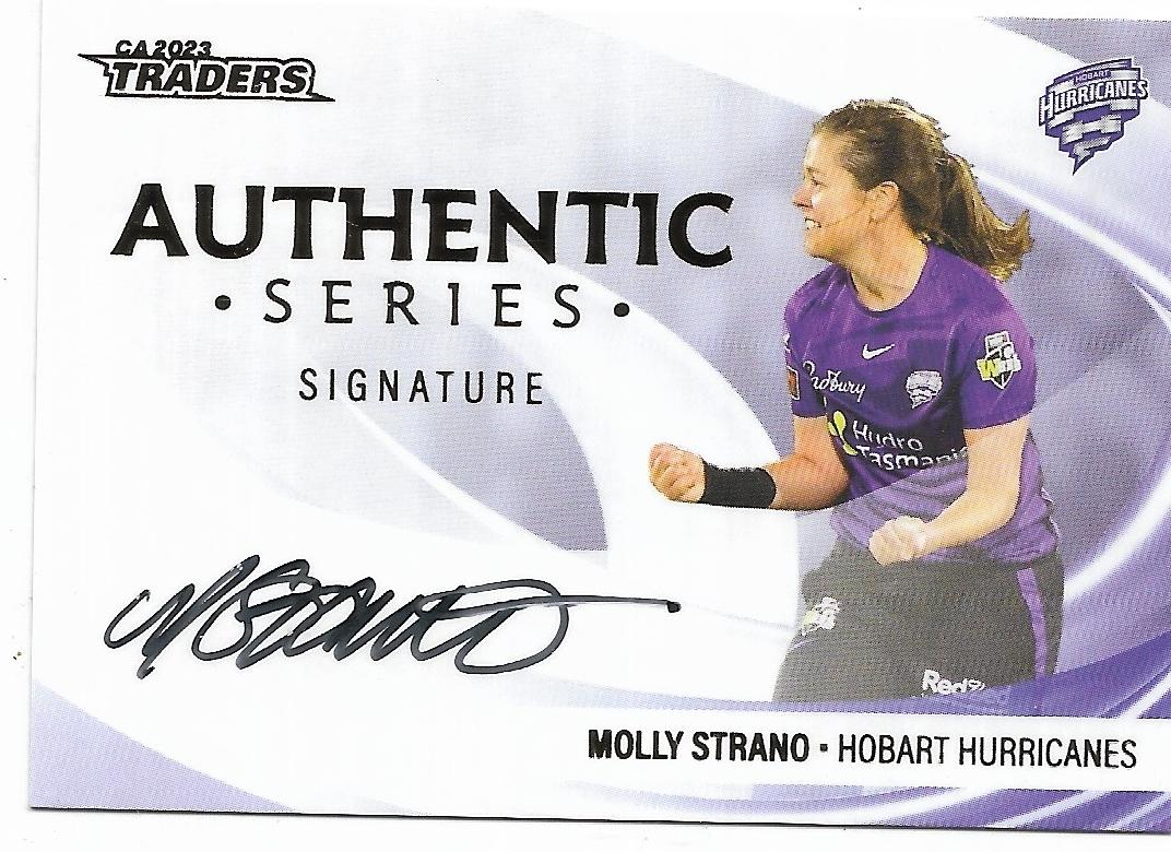 2023/24 Cricket Traders Luxe Authentic Signature Team (AST05) Molly Strano Hurricanes 15/28
