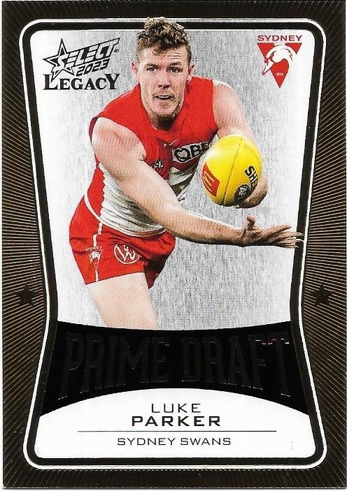 2023 Select Legacy Prime Draft (PD79) Luke Parker Sydney 083/100