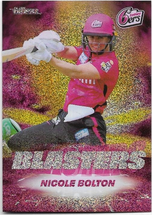 2022/23 Cricket Traders Blasters Priority Parallel (B22) Nicole Bolton Sixers 02/34