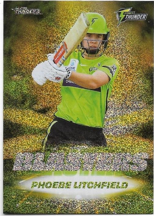 2022/23 Cricket Traders Blasters Priority Parallel (B24) Phoebe Litchfield Thunder 11/34