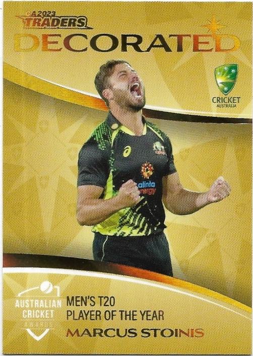 2023/24 Cricket Traders Luxe Decorated Parallel (DP07) Marcus Stonis Australia 054/147