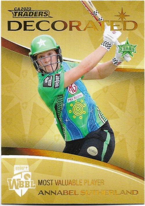 2023/24 Cricket Traders Luxe Decorated Parallel (DP23) Annabel Sutherland Stars 014/147
