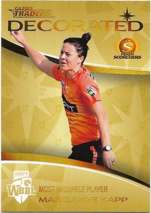 2023/24 Cricket Traders Luxe Decorated Parallel (DP25) Marizanne Kapp Scorchers 043/147