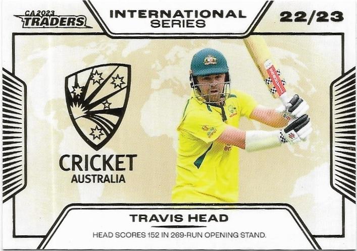 2023/24 Cricket Traders Luxe International Series Album Parallel (ISA01) Travis Head 36/50