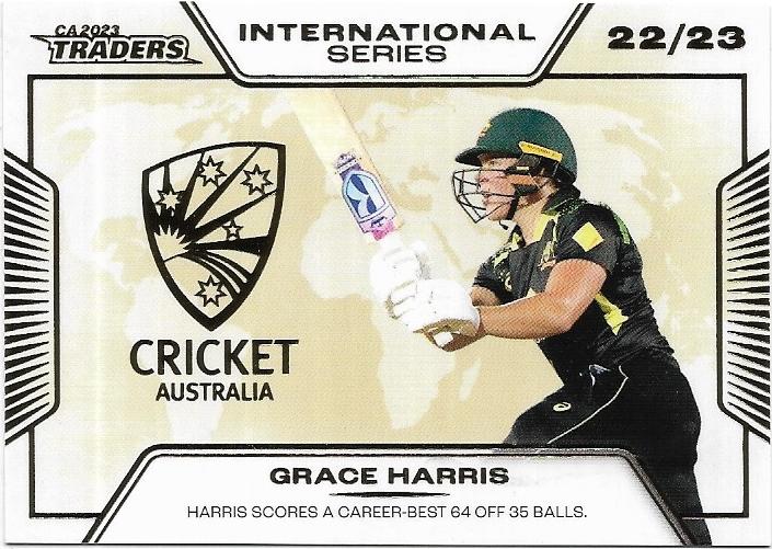 2023/24 Cricket Traders Luxe International Series Album Parallel (ISA23) Grace Harris 16/50