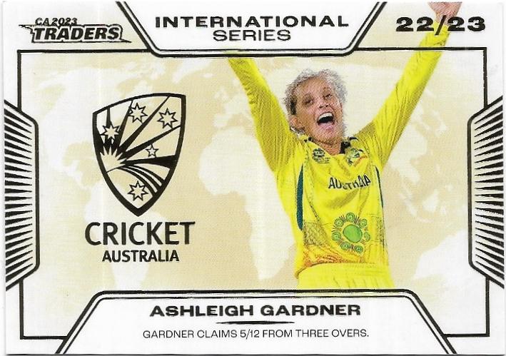 2023/24 Cricket Traders Luxe International Series Album Parallel (ISA28) Ashleigh Gardner 34/50